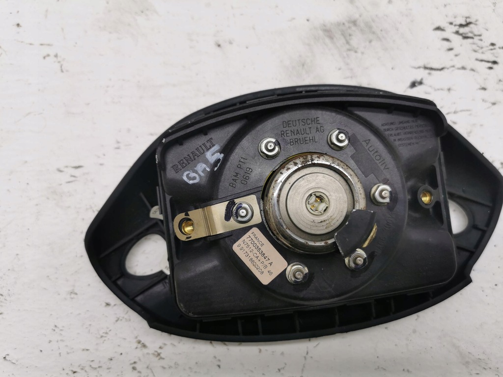 фото №10, Подушка безопасности водителя renault kangoo i 97-03 7700353847a