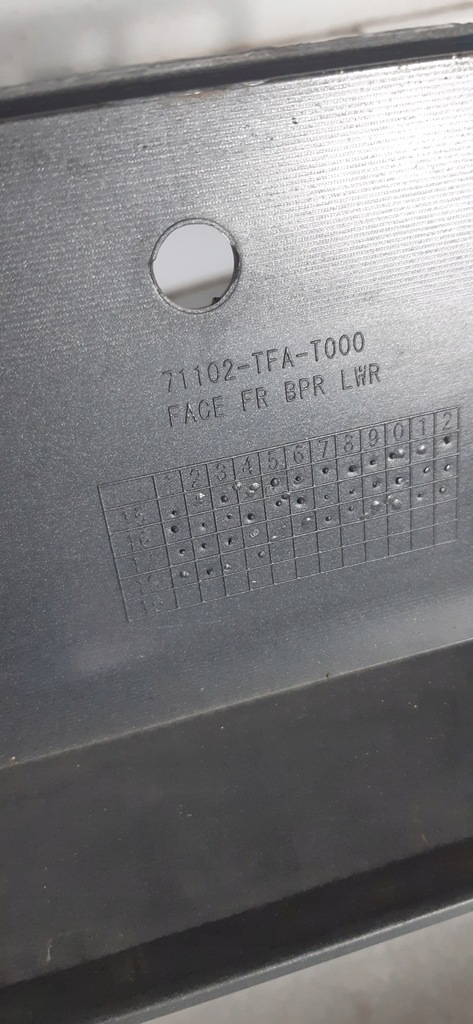 фото №10, Honda crv cr-v iv lift 15- спойлер накладка перед 71102-tfa-t000