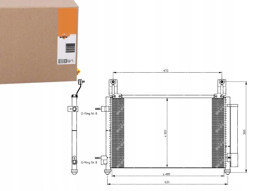 фото №1, Nrf 35796 конденсатор, кондиціонер