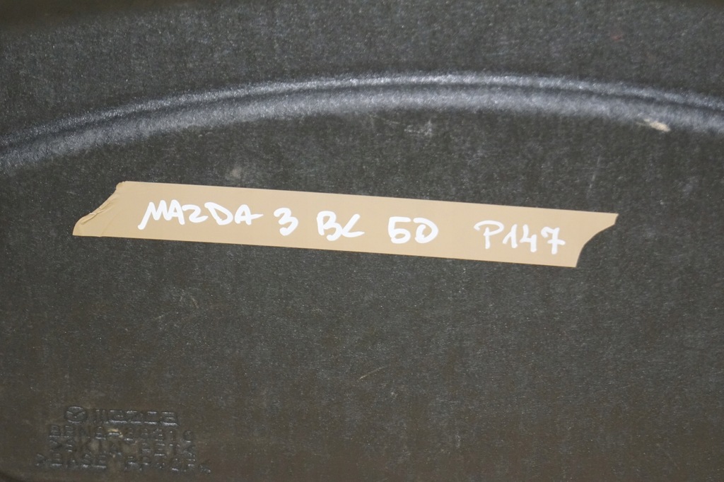 фото №12, Полиця багажника mazda 3 bl 5d