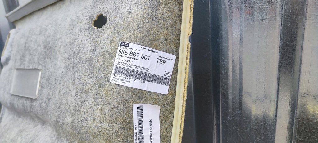 фото №14, Стеля audi a4 b8 sedan 8k5867501 tb9