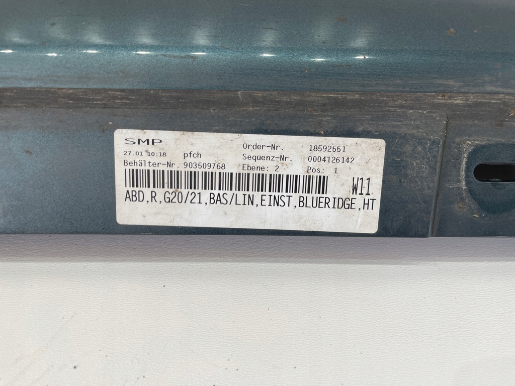 фото №6, Bmw 3 g20 g21 молдинг поріг права oryg