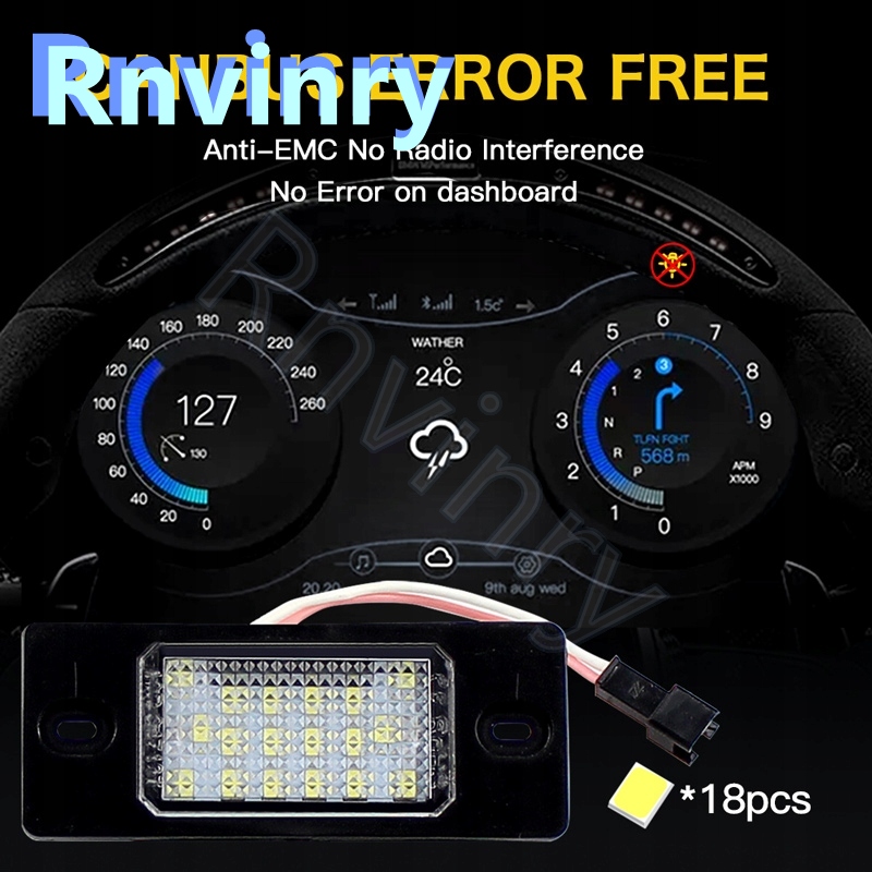 фото №8, Освещение номерного знака регистрационный led rnvinry vw golf touareg tiguan