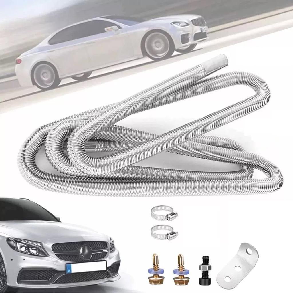 фото №13, 2m wąż випускний труба вихлопна вихлопних газів обігріву стояночного сталь nierdzew