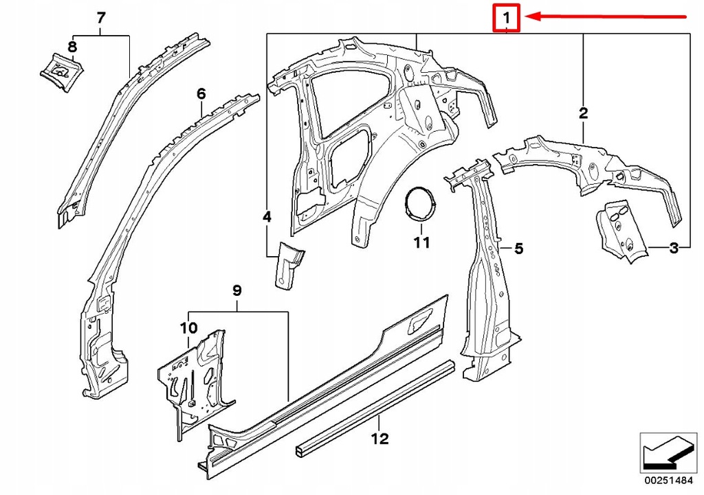 фото №7, Bmw 1 coupe e82 правий interior сторона frame 2996562 41002996562
