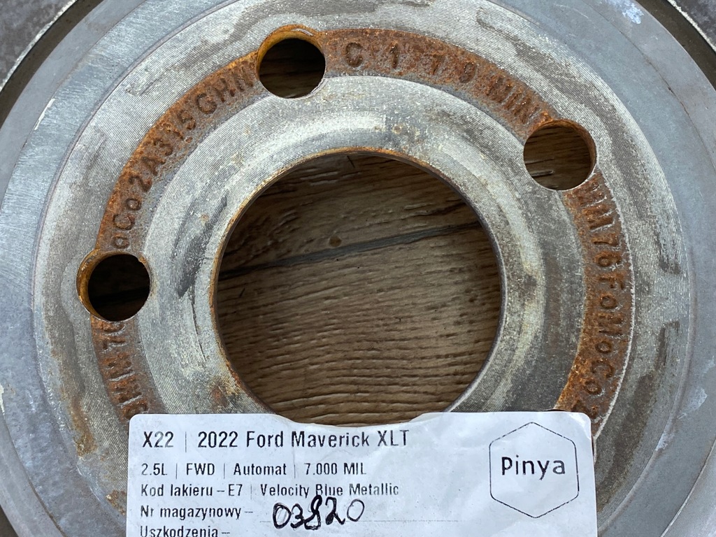 фото №8, Гальмівні диски гальмівні задня комплект набір пара ford maverick 2022+ usa