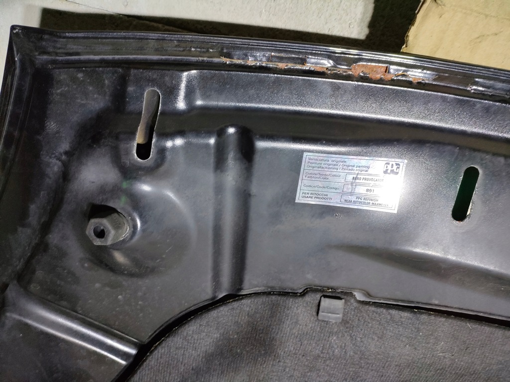 фото №8, Fiat bravo ii 2 2007-2014r капот петли омыватель czarna 891