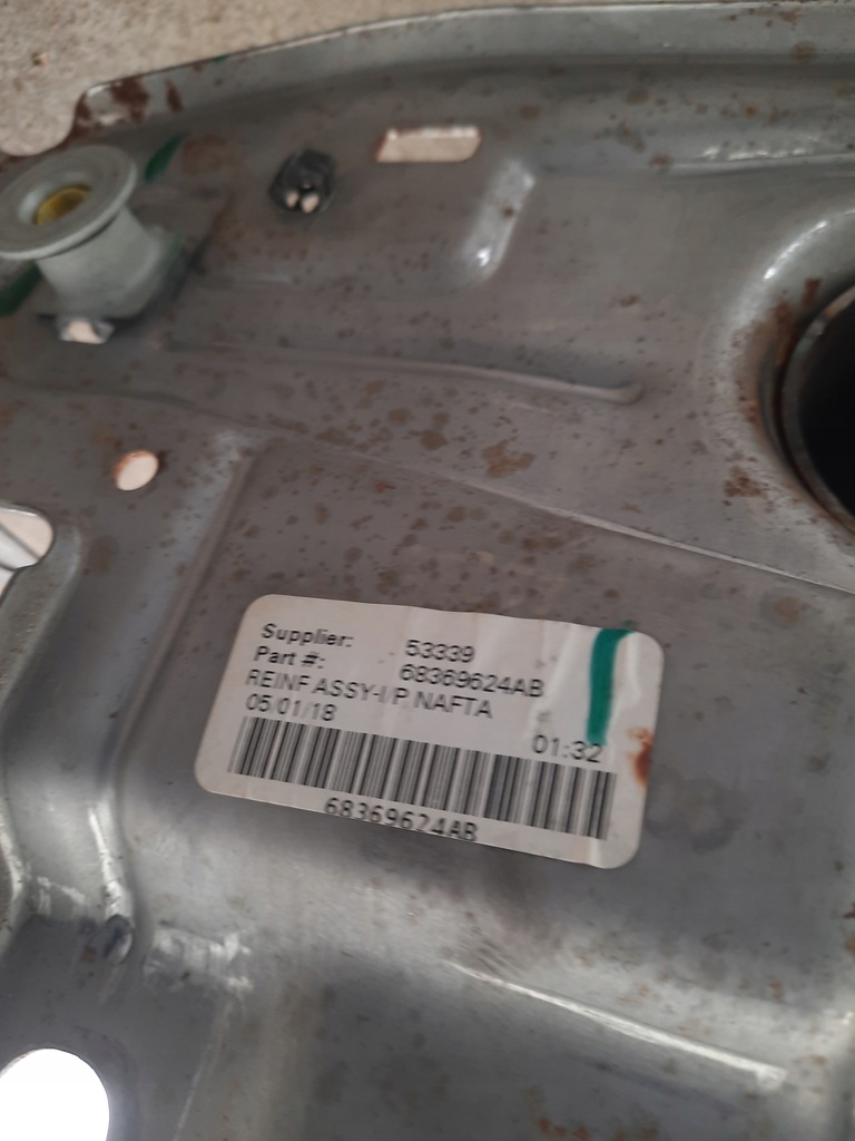 фото №11, Jeep compass trailhawk 17- каркас балка панелі 68369624ab usa