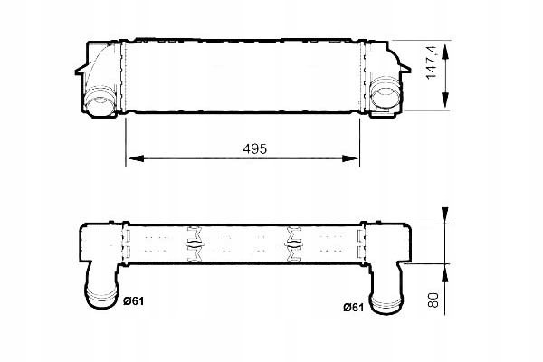 Nrf інтеркулер bmw x3 sdrive 18d 2011.08-. 30524 Оригінал