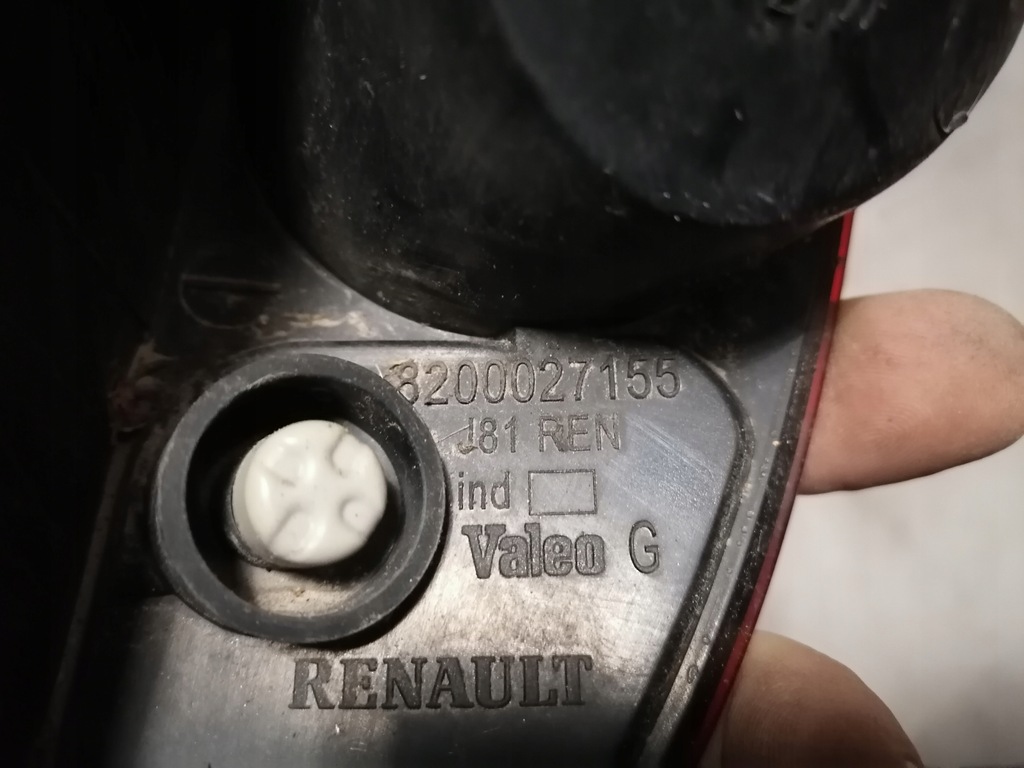 фото №5, Лампа лівий задня задній renault espace iv 8200027155