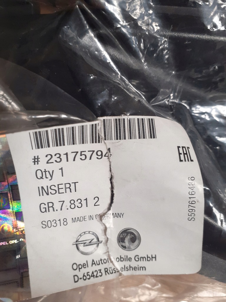 фото №1, Решётка противотуманной фары opel insignia a poliftowa 23175794