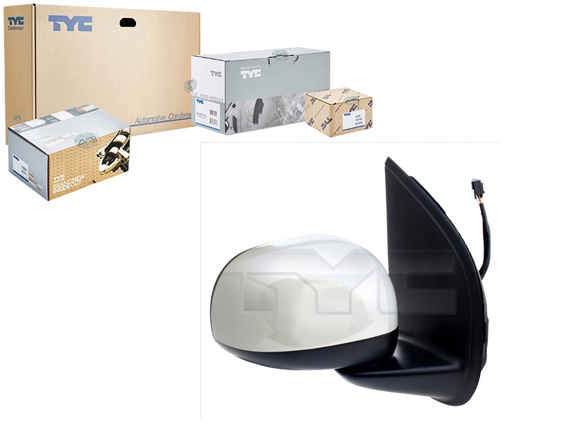 фото №1, Fiat panda iii 2012-on дзеркало lh електричний prim convex heat tyc