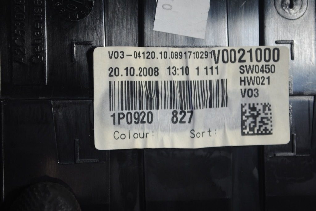 фото №6, Счетчик приборы бензин 1p0920827 seat leon ii