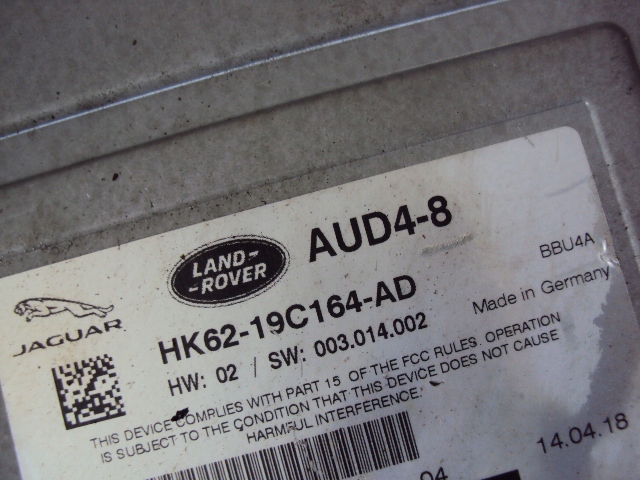 фото №4, Усилитель аудио range rover sport velar jaguar f-pace x761