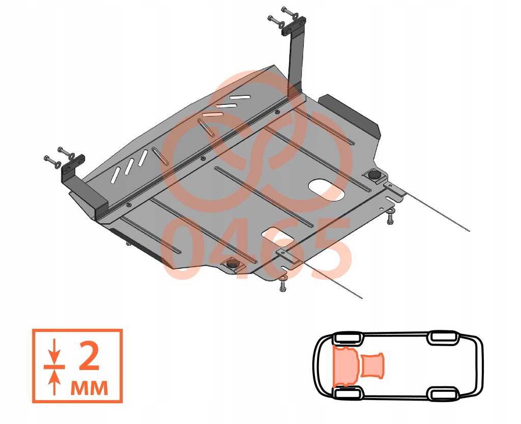фото №6, Стальной защита pod двигатель ford courier