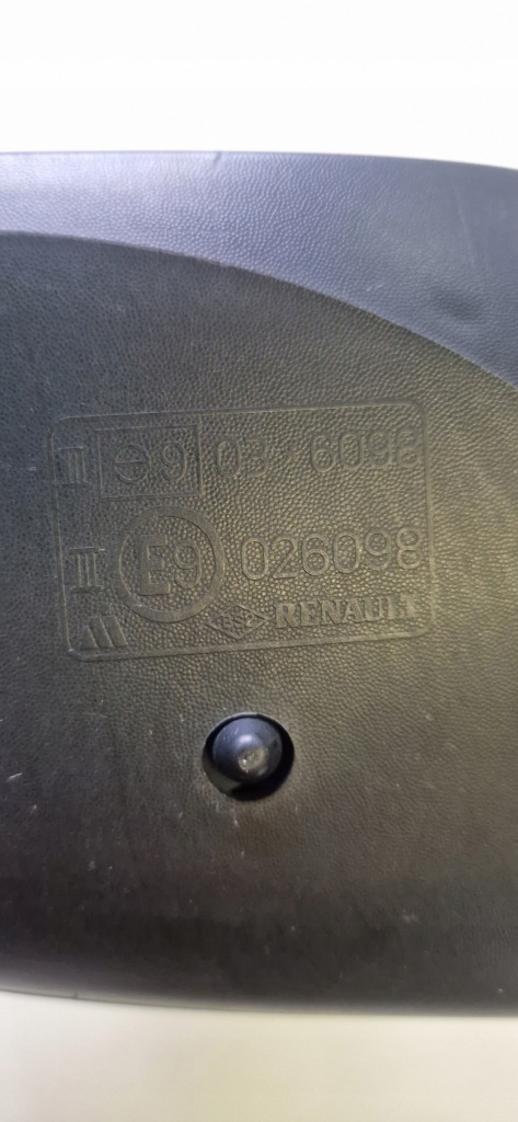 фото №7, Дзеркало ліва granatowe 9 pin оригінальний номер 026098 renault laguna 3 iii