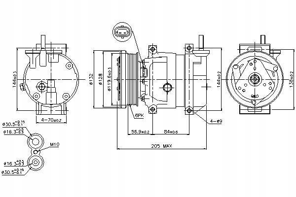 фото №1, Nissens компрессор кондиционера chevrolet aveo hatc