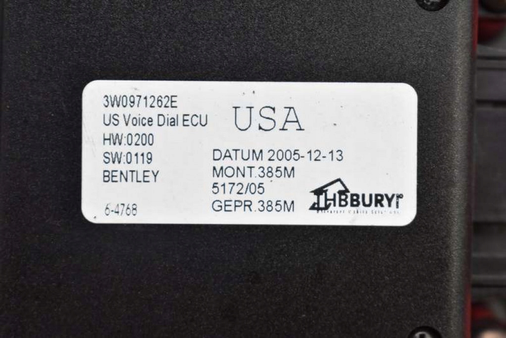 фото №8, Блок керування телефону 3w0971262e bentley continental 1 i gt 03-12