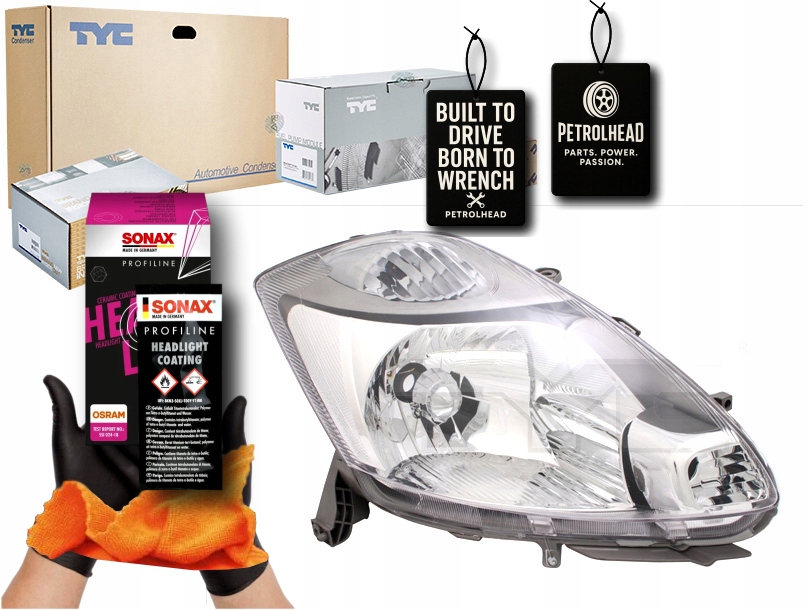 фото №1, Фара l daihatsu sirion subaru justy iv tyc #petrolhead pro+ kit8