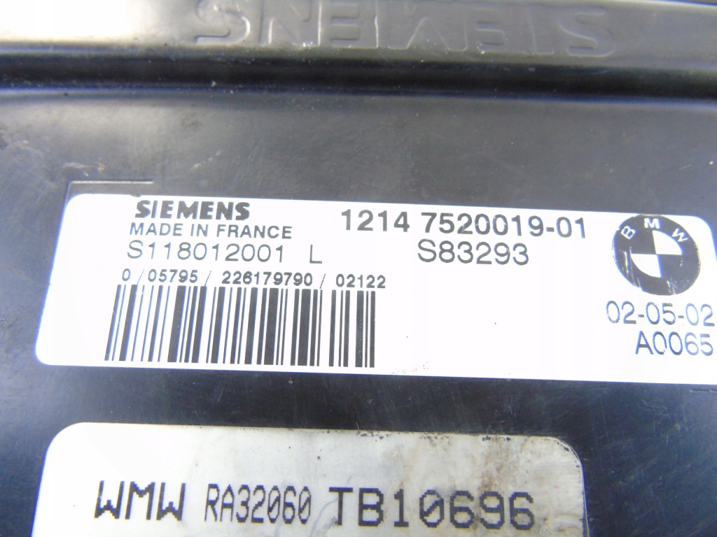 фото №3, Бортовий комп'ютер блок керування mini cooper r50 1.6b 7520019