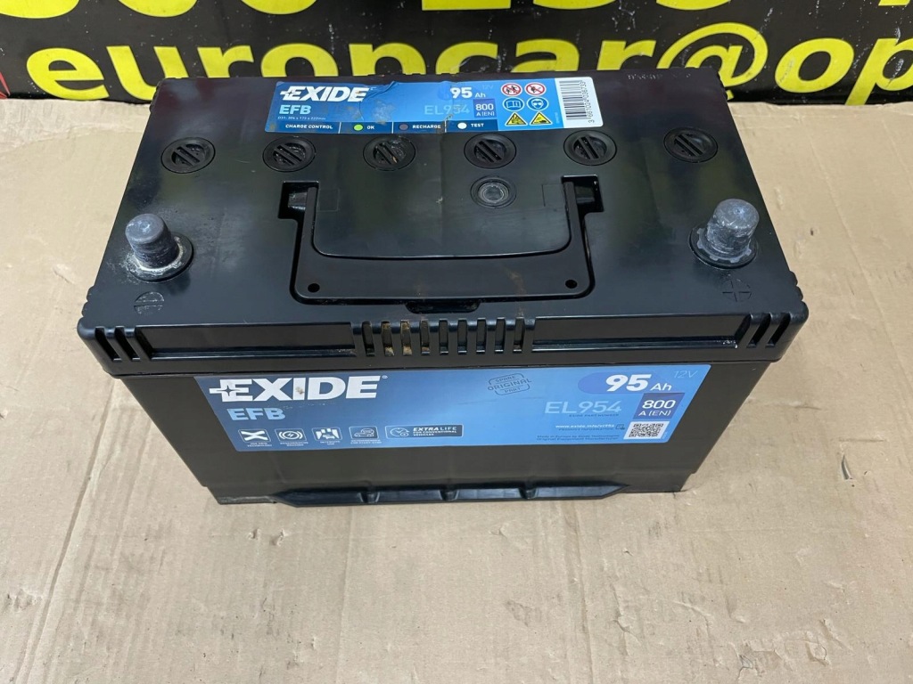 Купить Аккумулятор 95ah 800a exide efb el954 запуск стоп mazda