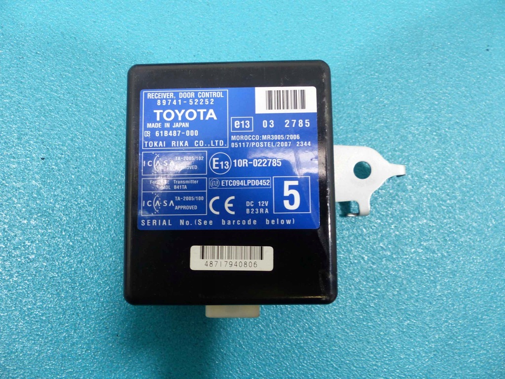 фото №7, Бортовий комп'ютер toyota urban cruiser 89661-52k80 1.3vvti