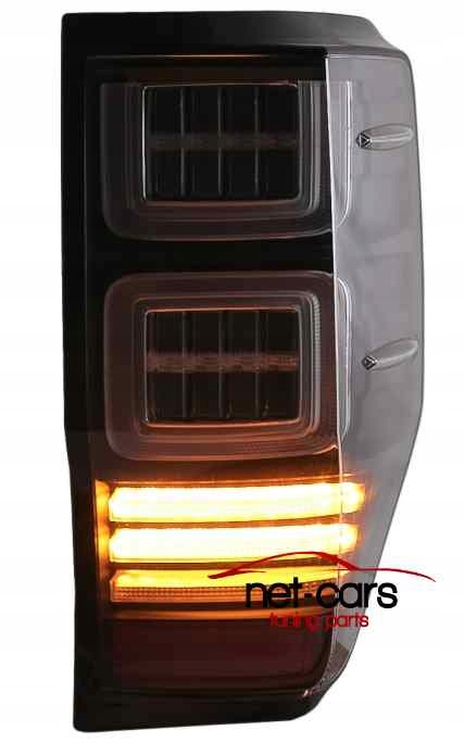 фото №12, Лампы задние ford ranger 12-18 full led neon динамический чёрные black