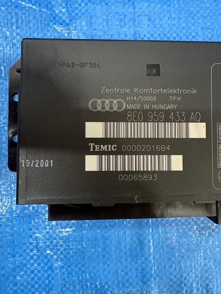 фото №7, Модуль комфорта audi a4 b6 8e0959433aq