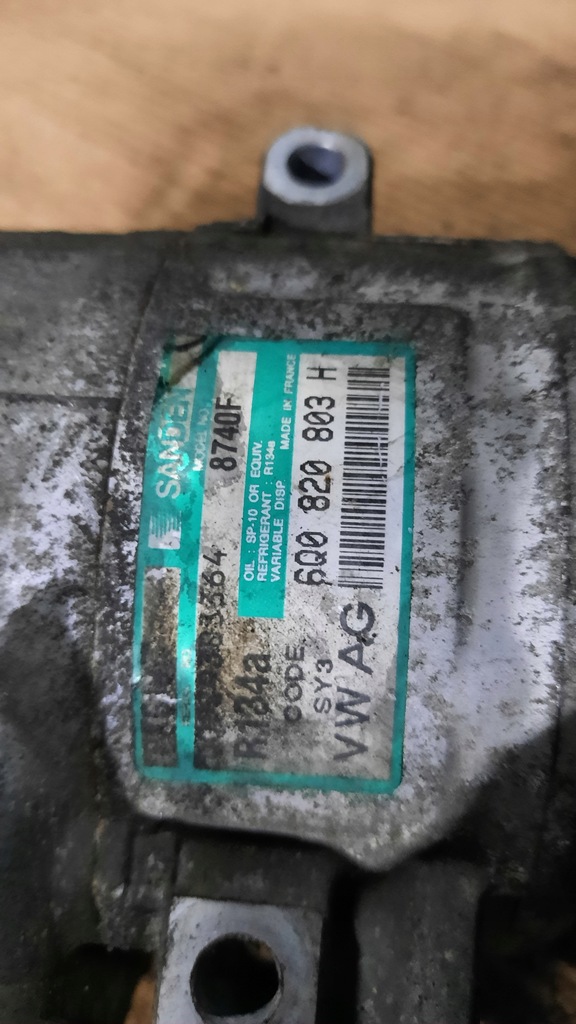 фото №5, Компрессор кондиционера skoda fabia 1.4d 03r