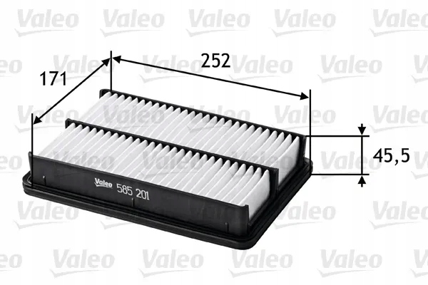 Фильтр воздуха valeo 585201 Цена