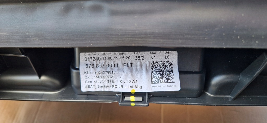 фото №8, Консоль приборная панель приборная seat ateca оригинал nowa 576857003l