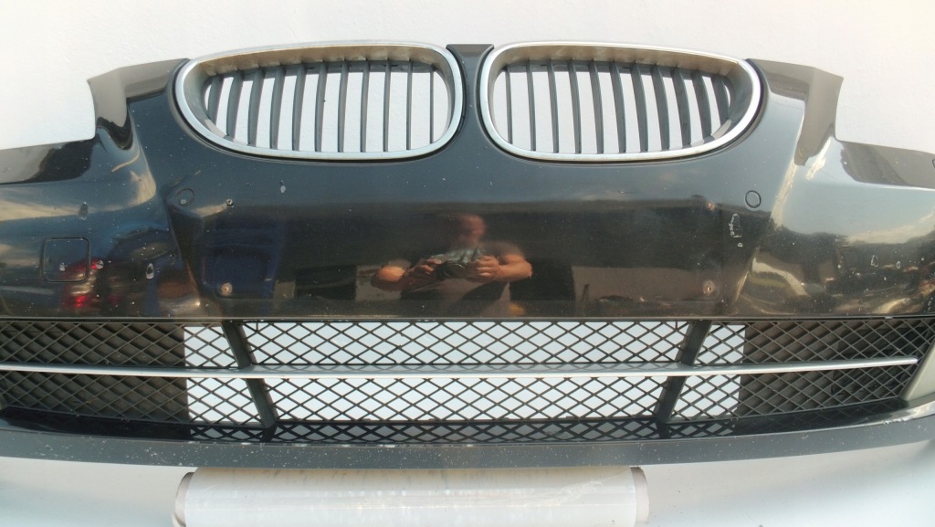 фото №7, Bmw 5 e60 e61 2003 -10 бампер передній перед омивачі ксенон pdc blackshapire