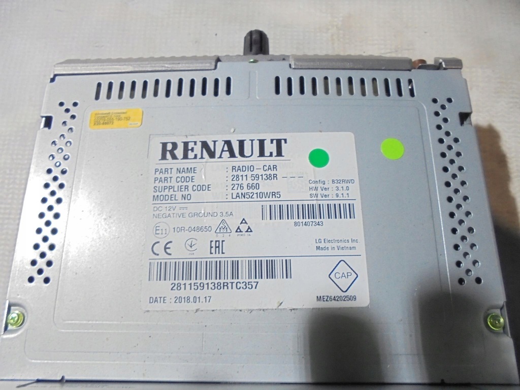фото №2, Радио навигация 281159138r renault clio iv lift 2018 0,9tce хэтчбек