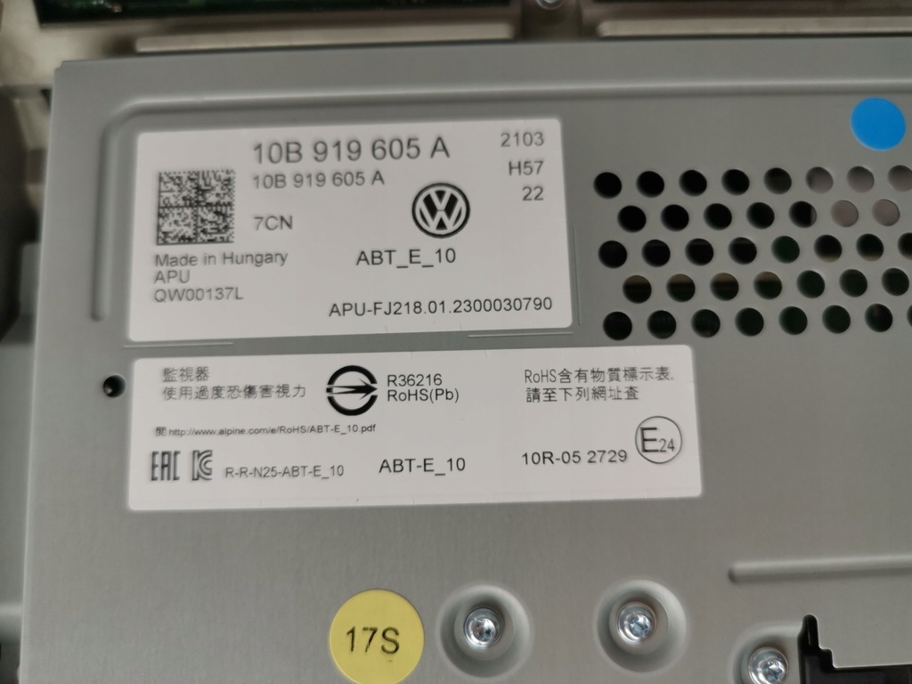 фото №9, Экран дисплей монитор lcd 10 cali vw id. buzz 10b919605a новый org