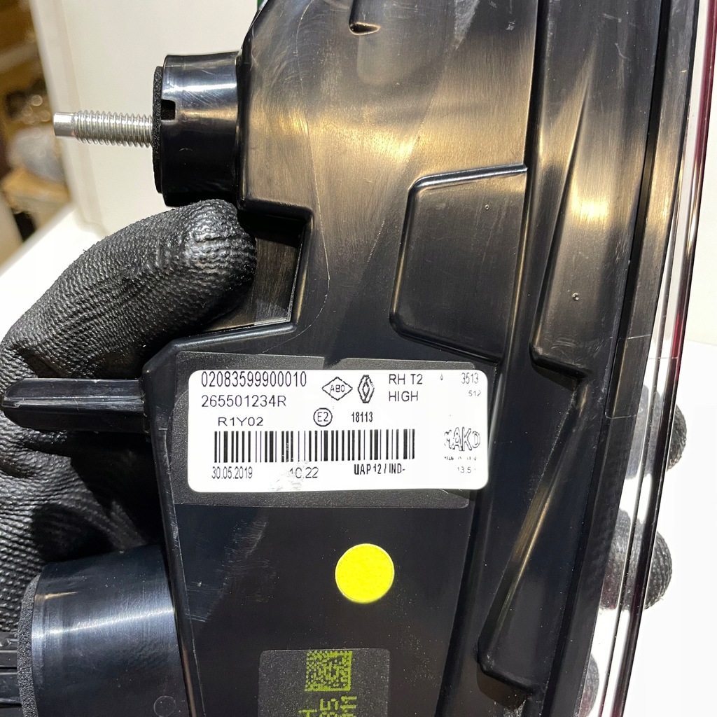 фото №14, Renault captur ii правая лампа w крышка 265501234r