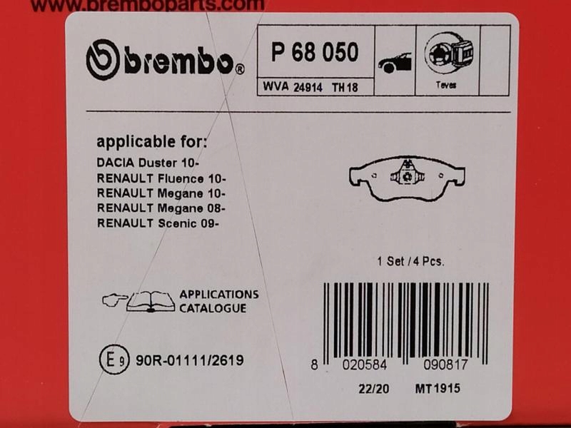 фото №5, Brembo гальмівні диски+ гальмівні колодки p+t renault fluence 280mm