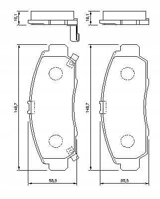 фото №2, Тормозные колодки тормозной. honda fr-v 05-