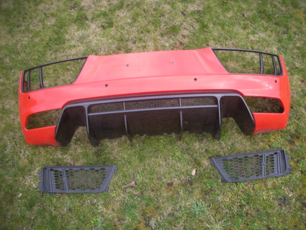 фото №1, Бампер задний audi r8 4s0 2014-19tył решётки карбон