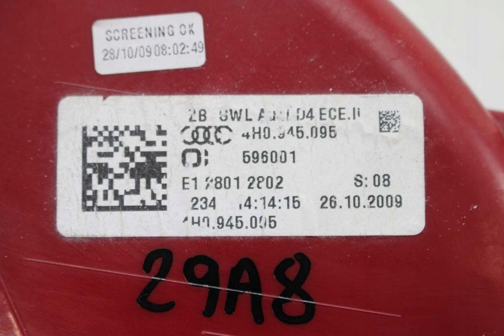 фото №7, Audi a8 s8 лампы led задняя 4h0945093 4h0945094 4h0945095 4h0945096 лампа задний
