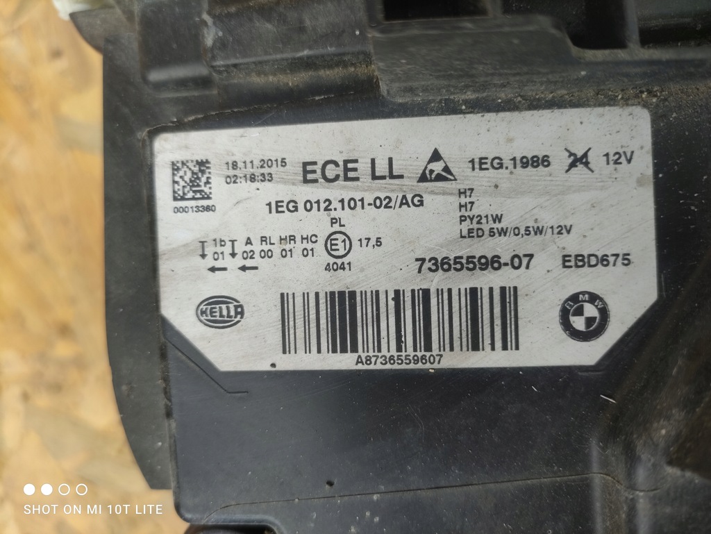 фото №6, Bmw 3 f30 f31 лампа правая led 7365595-07