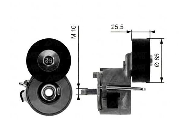 фото №2, Натяжитель ремень многоручейковый alfa romeo mito fiat
