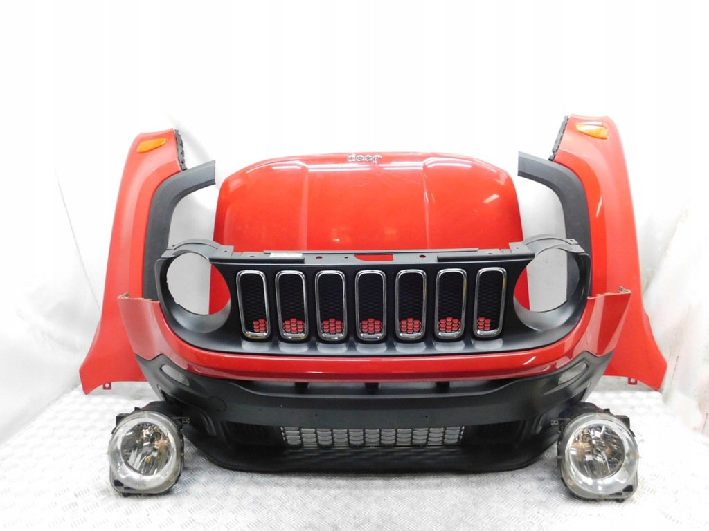 фото №1, Перед капот бампер pas передний 2x крыло лампа - jeep renegade 14-18