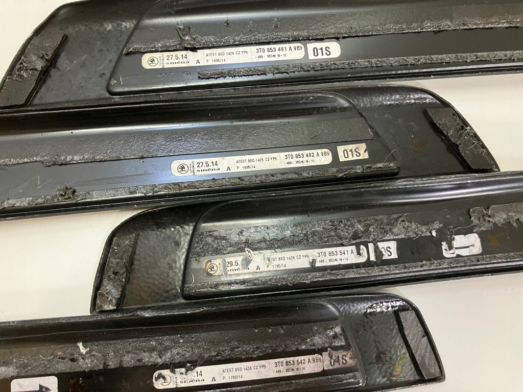 фото №7, Накладки пороговые перед задняя комплект skoda superb 2 ii laurin-klement l&k