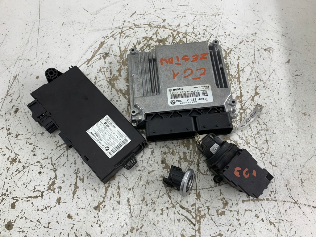 фото №13, Bmw e60 e61 2.5 d 177 km набір стартовий ключ модуль блок керування двигуна