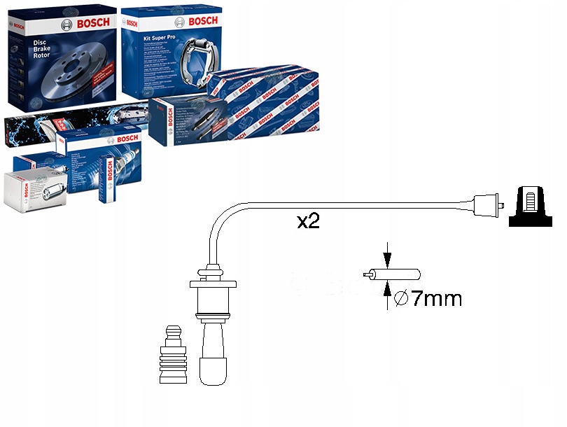 фото №1, Дроти запалювання hyundai bosch