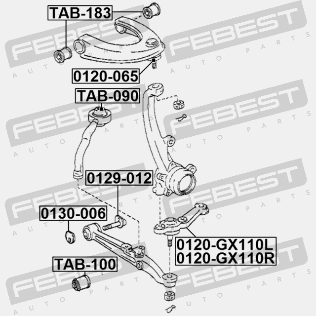 фото №11, 0130-006 підкладка болти wah. ексцентрикова lexus is200/300 gxe10,jce10
