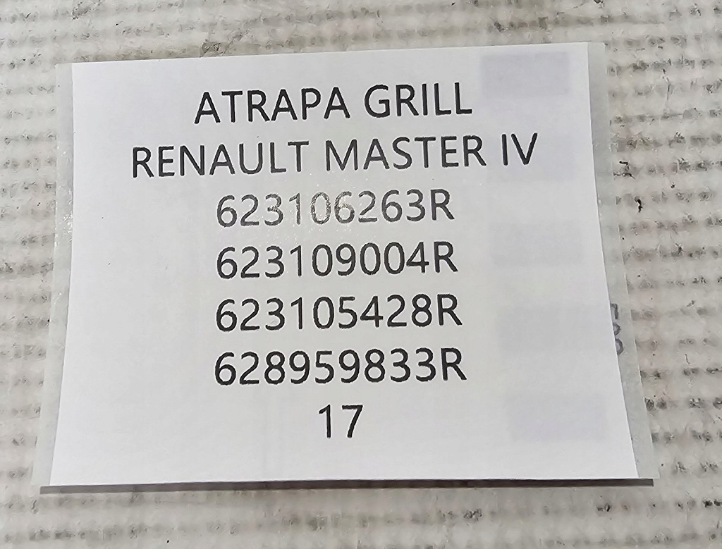 фото №10, Org решётка радиатора решётка радиатора перед renault master iii lift / iv 4 2019-