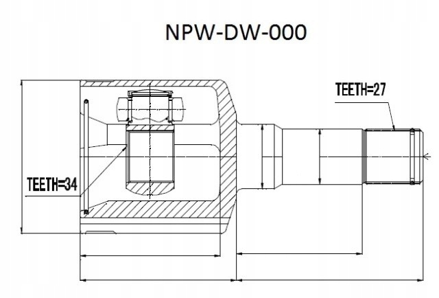 фото №2, Шарнір внутрішній лівий chevrolet captiva 2006-