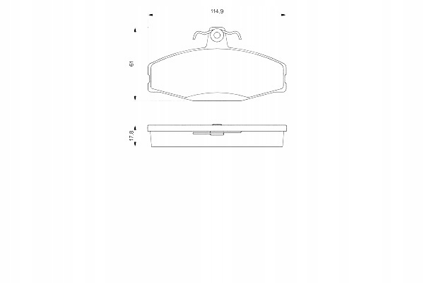 фото №1, Bosch 986 424 373 набір гальмівних колодок гальмівних, гальма дискові