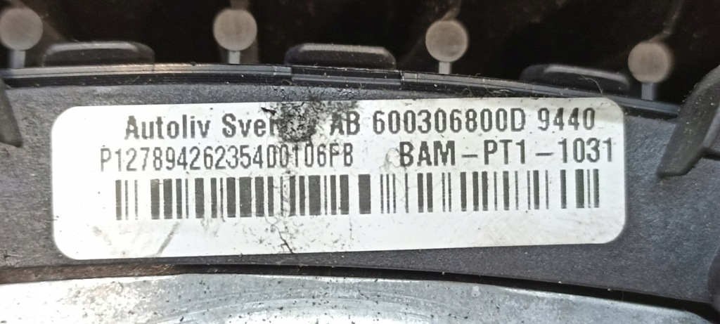 фото №5, Подушка подушка безпеки водія saab 93 ii 2.2 tid